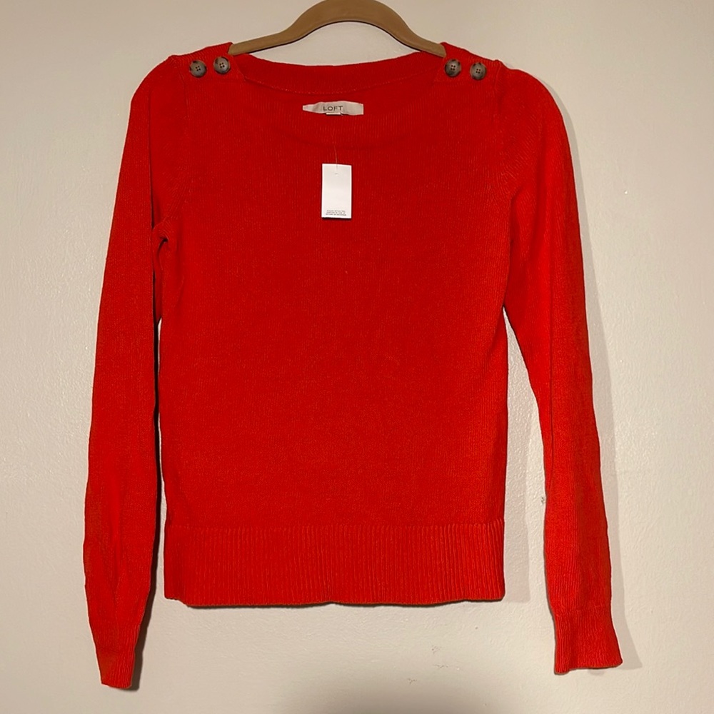 Loft Orange sweater size xs